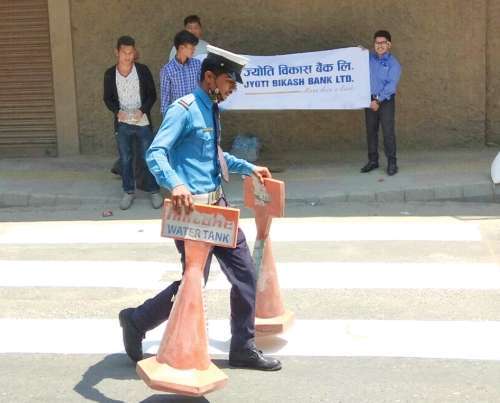 Jyoti Bikas’s Supports Construction of Zebra Crossings 