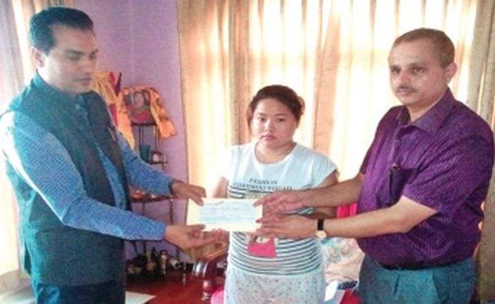 Muktinath Hands over Insurance Amount