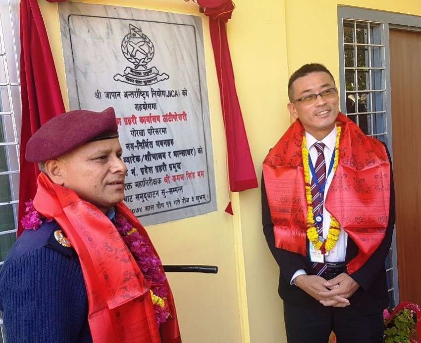 JICA Hands Over Reconstructed Police Post of Palungtar