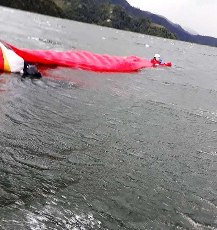 APF Resuces Paragliders from Fewa Lake