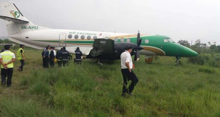 Yeti Airlines Plane Skids off Runway