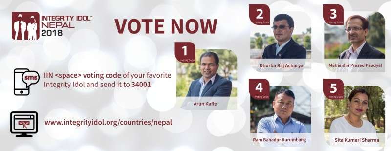 Voting for Integrity Idol 2018 is open 