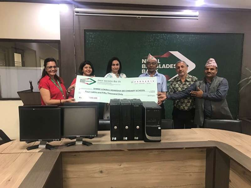 NB Bank helps Lamjung School