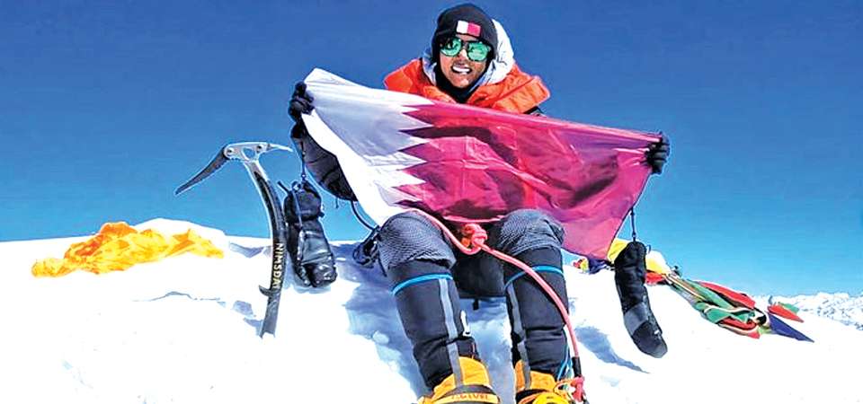 Qatari Princess Thani climbs Mt Annapurna I   