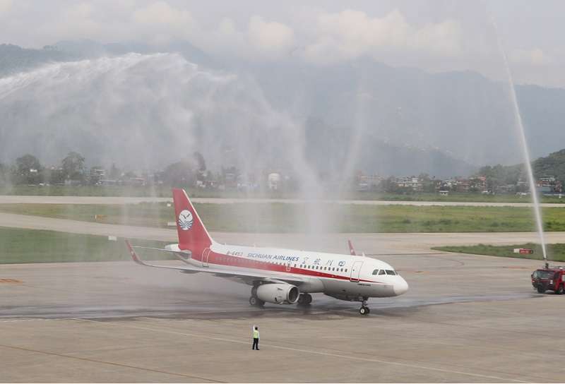 Pokhara Welcomes First International Flight at its New Airport