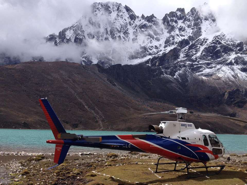 Manang Air Chopper Crashes in Everest Region, Pilot Sustains Burn Injuries