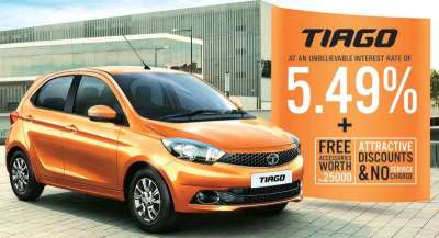 Tata Tiago at 5% Interest Rate