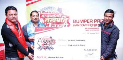 Khatiwada Wins Mahindra Festive Offer