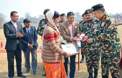 Nepal Army and NIBL honour Microfinance Entrepreneur