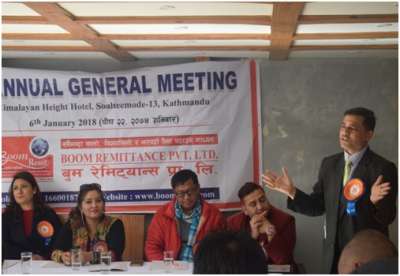 8th AGM of Boom Remittance 