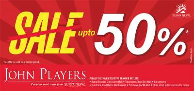 John Players Announces 50 Percent Discount