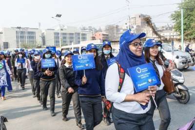 Rally Held to Mark World Oral Health Day