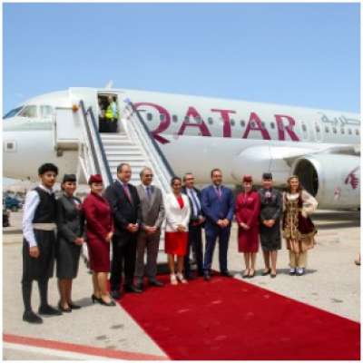 Qatar Airways Touches Down for the First Time at Greek Island Airport