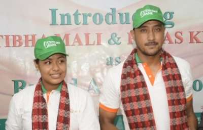 Paras Khadka and Pratibha Mali Ambassadors of Century Bank