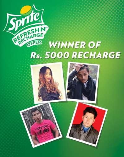 Winners of Sprite Refresh N Recharge Offer Announced