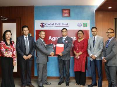 Global IME Bank Sings Bancassurance Agreement with IME Life Insurance