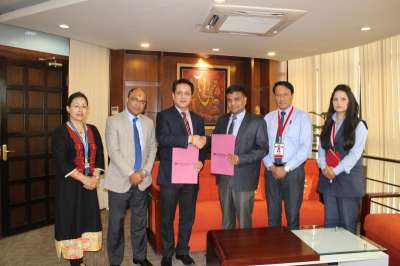 Bancassurance pact between Machhapuchhre Bank and Prabhu Insurance