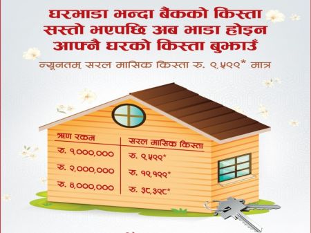 Everest Bank Launches Home Loan Scheme with EMI as low as Rs 9,599