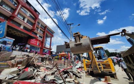 KMC Begins Demolishing Illegally-Built Structures