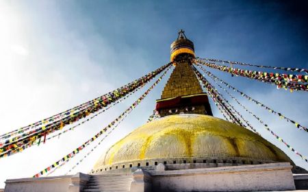 Tourist Guides taking Tourists inside Bouddhanath Stupa without Ticket to Face Action   