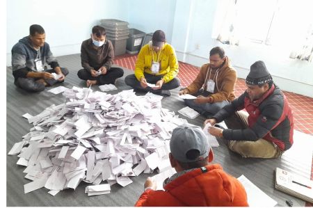 CPN-UML Leads Vote Count under PR System   