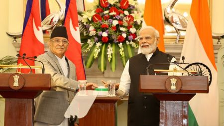 Dahal, Modi Jointly Inaugurate ICP in Nepalgunj, Lay Foundation Stone of Bhairahawa ICP 