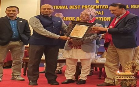 Nepal SBI Bank Receives National Excellent Annual Report Award 2022