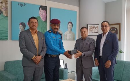 Himalayan Bank provides 5 Gopro Cameras and Chest Straps to Nepal Police