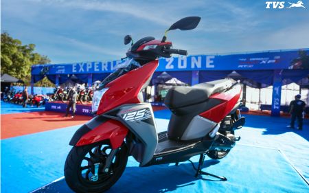 Jagdamba Motors Unveils TVS NTORQ 125 CC Drum in Striking Red 