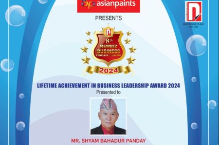 Shyam Bahadur Panday Conferred Lifetime Achievement in Business Leadership Award