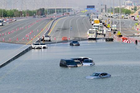 United Arab Emirates Struggles to Recover after Heaviest Recorded Rainfall Ever Hits Desert Nation  